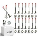 M8 Screw Nut Nails 200PCS Aotuse 42mm Galvanized Masonry Nails-0