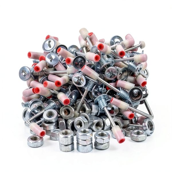 M8 Screw Nut Nails 200PCS Aotuse 42mm Galvanized Masonry Nails-5