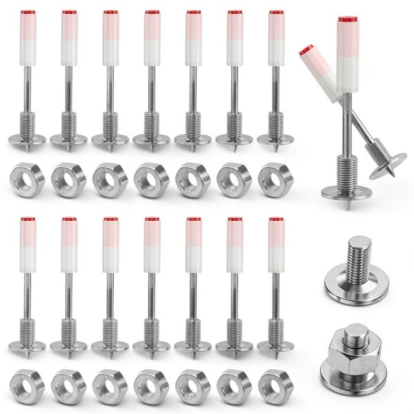 M8 Screw Nails HuiPiaoUS 100pcs Galvanized Steel for Concrete Wood-0
