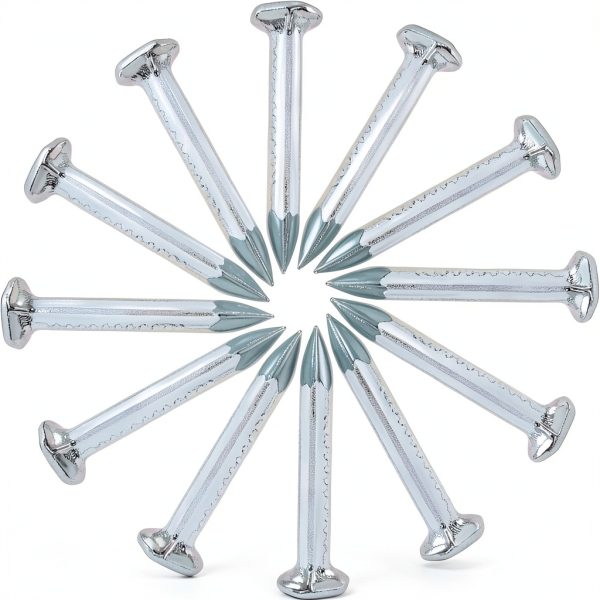 Hordion 100pcs Hardware Nails 0.79in Carbon Steel Masonry for Concrete-4