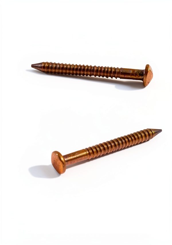 Solid Copper Nails 100 Pack 1.25" Rosehead by The Metal Peddler-1