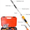 Concrete Nail Gun Kit with 220pcs Nails, Steel Nail Gun, Manual Nail Gun for Concrete, Portable Woodworking Decoration Concrete Nailer Gun, Nail Shooter Gun-4