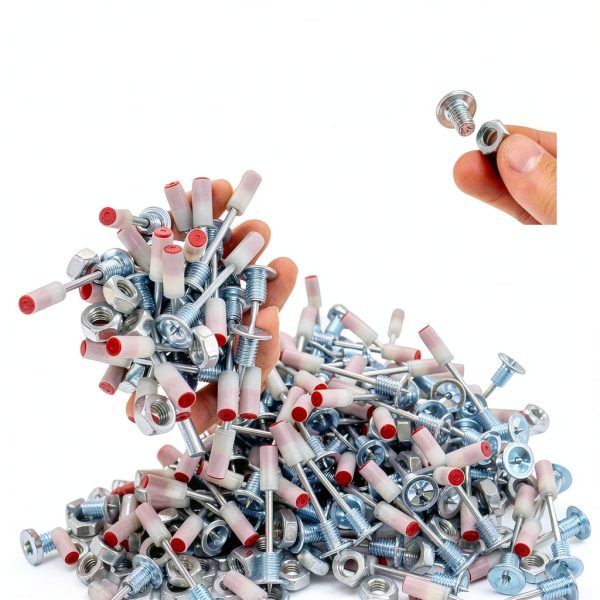 M8 Screw Nut Nails 200PCS Aotuse 42mm Galvanized Masonry Nails-3