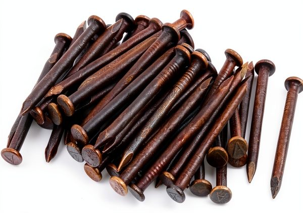 Hardware Nails uxcell 1.5" Carbon Steel Tip Nail Black 50pcs-0