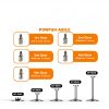 Concrete Nail Gun Kit with 220pcs Nails, Steel Nail Gun, Manual Nail Gun for Concrete, Portable Woodworking Decoration Concrete Nailer Gun, Nail Shooter Gun-1