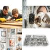 395 PC Brick Steel Nails Assortment Kit - Galvanized Masonry & Wood-4