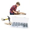 OMOTOOL Brick Steel Nails Assortment Kit (275 pcs) Galvanized Concrete-3