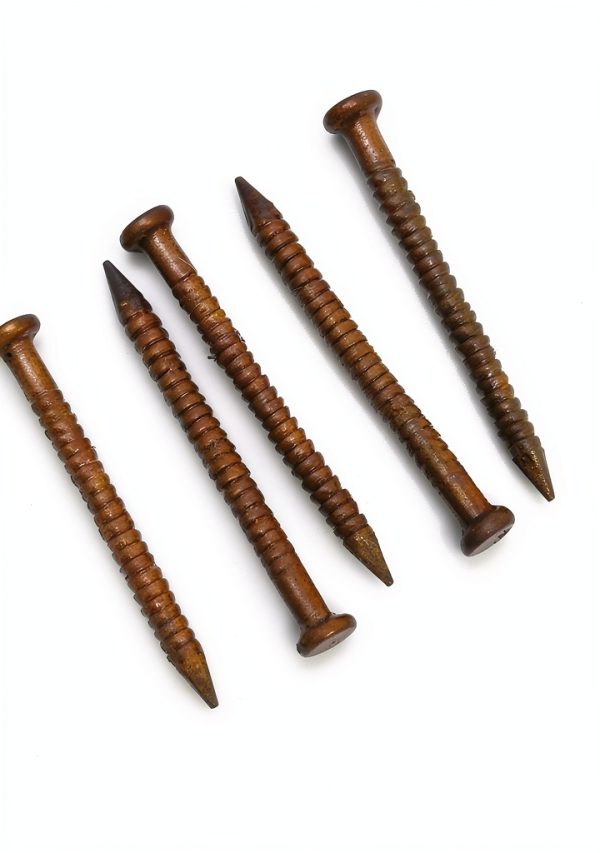 Everbilt Brown Paneling Nail for Wood Studs, Ring Shank 1in Pack of 40-0